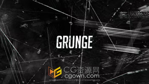 AE模板-25个动画叠加层Grunge抽象划痕效果邋遢纹理背景元素