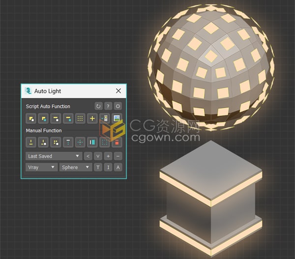 3ds Max插件Auto Light v1.40在场景中自动添加灯光工具