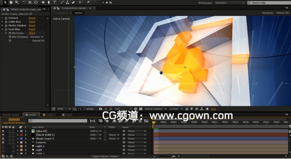 C4D制作栏目包装效果教程